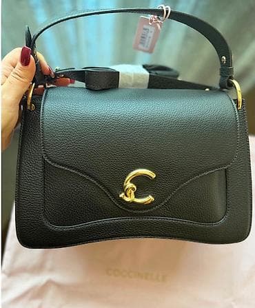 Coccinelle “C” Loaf Small çiyin/əl çantası – qara - Material: təbii — 2