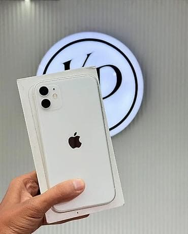 7 iphone: IPhone 11, 128 GB, Ağ, Zəmanət, Kredit, Simsiz şarj — 1