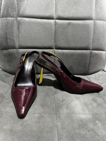 женские бордовые туфли: Yalnız bir dəfə geyinilib, demək olar ki, yenidir! Borda rəngində — 2