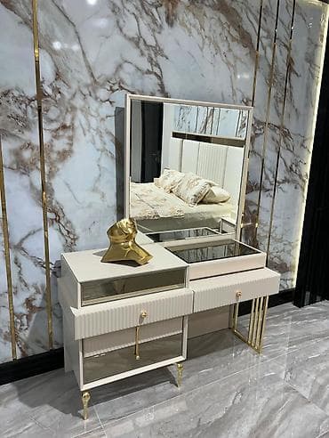 yataq dəsdləri: Məhsul: LED işıqlı makiyaj masaları və güzgü dəstləri - Dizayn — 6