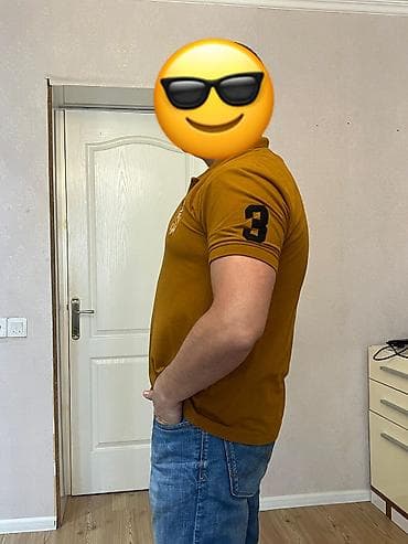 pol palto: Polo köynək, U.S. Polo Assn, XL, rəng - Sarı — 1