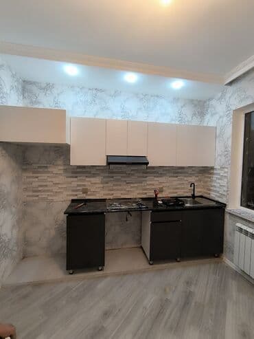 кухонная мебель на заказ в баку: Кухонный гарнитур на заказ, Самозакрывающие петли, Ламинат гладкий, Есть кредит, Бесплатная доставка — 4