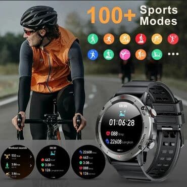 super zeng: Yeni, Smart saat, Sensor ekran, rəng - Qara — 6