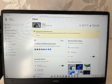 notebook harddisk: HONOR MagicBook 15 noutbuku - Model: HONOR MagicBook 15 (boz/gümüş — 6
