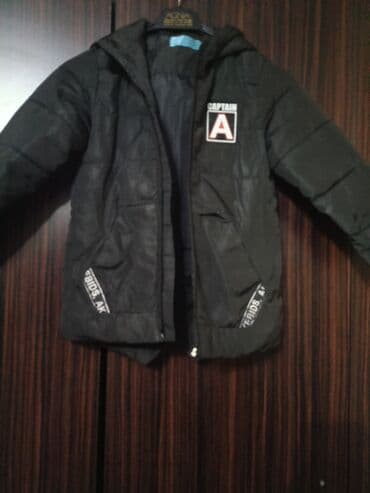 garda: Uşaq üçün qış gödəkçəsi - Rəng: qara - Üzərində “CAPTAIN A” loqotipi — 1