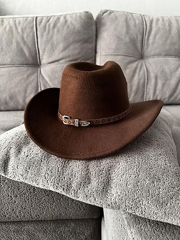 kovboy: 🤎 Qəhvəyi Kovboy Şapkası Əsl western ruhunu hiss edin! Dərin qəhvəyi — 3