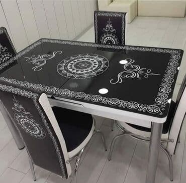 Masa və oturacaq dəstləri: Mətbəx üçün, Yeni, Açılan, 4 stul — 11