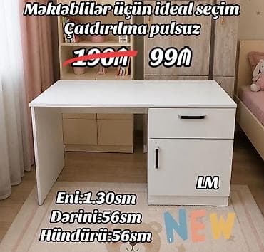 Yazı masası / iş masası – ENDİRİMLƏ Qiymət: 99₼ Məhsul yenidir — 1