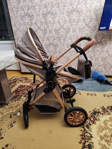 купить детские коляски: Классическая прогулочная коляска, Kidilo, Б/у, Пол: Мальчик, Возраст: 1-6 месяцев, Самовывоз — 5