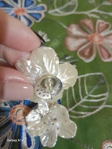 Сумки: Çiçək formalı sırğa yenidir. - Model: iri çiçək formasında, 5 ləçək - — 3