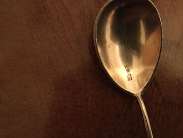 murəbbə qabı azərbaycan dilində: Серебро 84 пробы Штихельная резьба Ложка для варенья 80 манат — 3