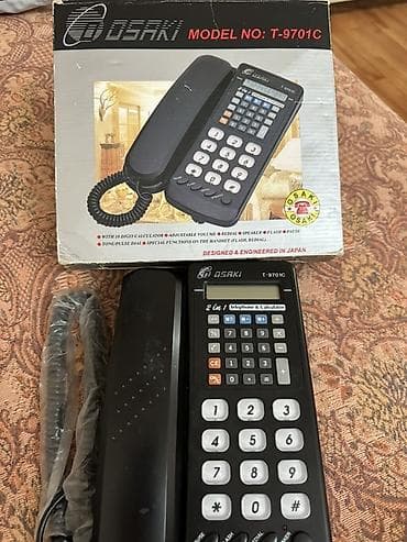 telefonlae: Osaki T-9701C 2‑si 1‑də masaüstü telefon və kalkulyator — 2