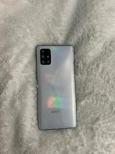 a 51 telefon: Samsung Galaxy A71 5G, 128 GB, rəng - Ağ, Barmaq izi, Face ID — 7
