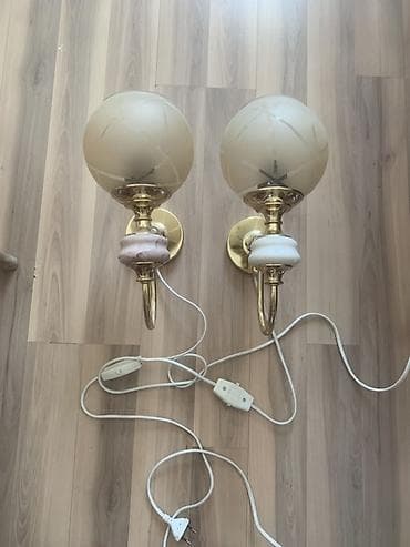 Klassik üslublu divar braları – cüt - Qızılı rəngli metal korpus — 1