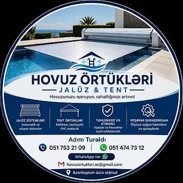 Hovuz ortuyu
tent və jaluzder
jaluzder
tent
qiymət kvadrata aiddir lalafo.az -da Hovuz ortuyu
tent və jaluzder
jaluzder
tent
qiymət kvadrata aiddir