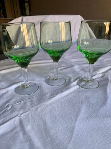 kakteyl: Şüşə stəkan və qoblet dəsti Müxtəlif ölçü və rənglərdə şüşə qədəh və — 5