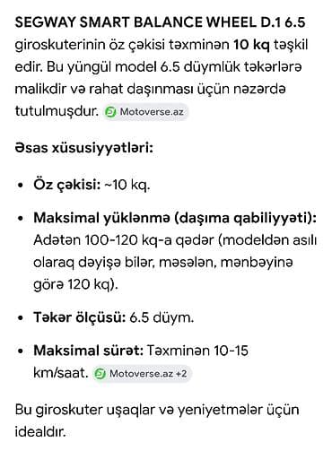 sagway: SEGWAY SMART BALANCE WHEEL D.16.5 гераскутер — 5