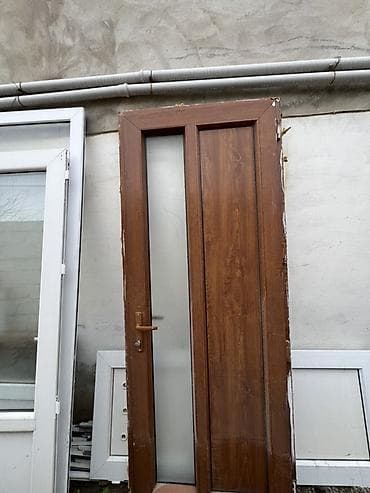 plastik qapilar: Plastik və taxta görünümlü giriş/qapı panelləri - Material: PVC — 1