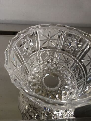 yuxuda xrustal qab görmek: Konfet qabı, xrustal. Çexiya, 70-ci illər. İstifadə olunmayıb — 5