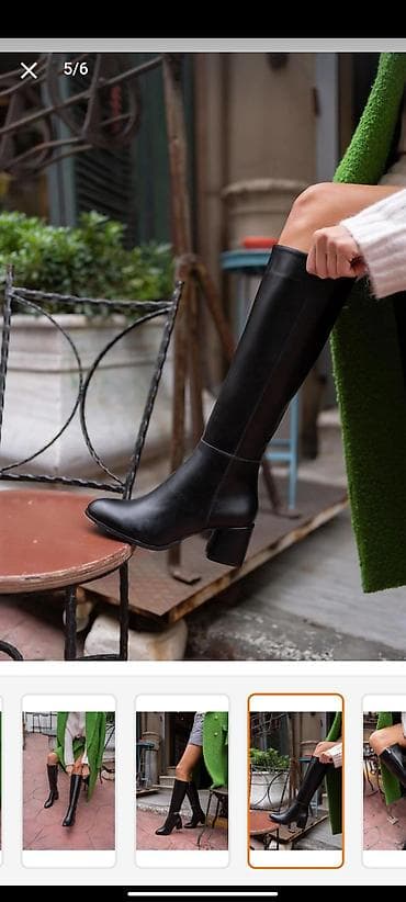 Qadın ayaqqabıları: Uzunboğaz, Ölçü: 36, rəng - Qara, Yeni — 2