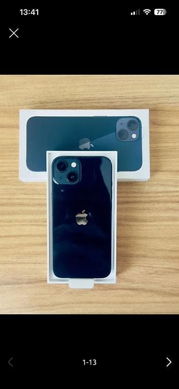 IPhone 13, 128 GB, Göy, Simsiz şarj