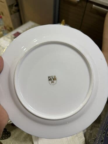 fincanlar: Çay dəsti, rəng - Göy, Farfor, 6 nəfərlik — 9