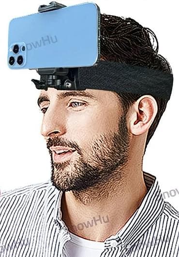 tripod telefon tutucu: Smartfon üçün baş bandajı (head mount) - Telefonu başın üstünə — 1
