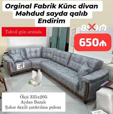 Künc divan, Yeni, Açılan, Bazalı, Parça, Şəhərdaxili pulsuz çatdırılma lalafo.az -da Künc divan, Yeni, Açılan, Bazalı, Parça, Şəhərdaxili pulsuz çatdırılma