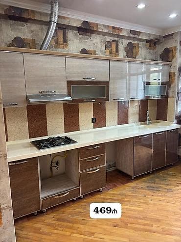 Mətbəx mebeli – Təcili satılır Ölçü: 3.55 m Komplekt: - Üst-alt
