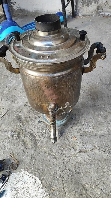 mis samovar: Mis samovar – kömür/odunla işləyən klassik model - Material — 1