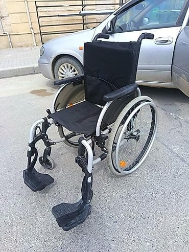 Manual əlil arabası - Yüngül alüminium çərçivə, kompakt və portativ