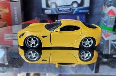 metbex tavan modelleri: Коллекционная модель ALFA ROMEO 8C Competizione Yellow 2007 Scale — 2