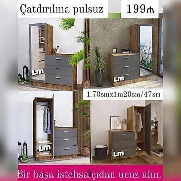 temiz bal: Dəhliz dolabı təmiz laminatla və istənilən rəngdə 📌 Qiymət : 199₼ — 1