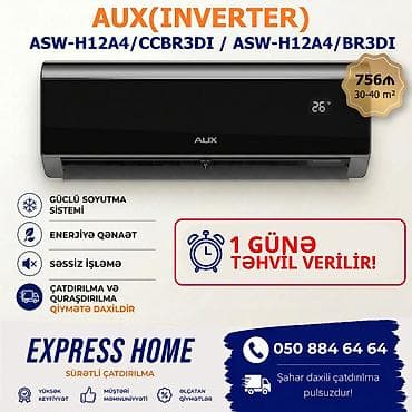 sharp soyuducu servis: Kondisioner AUX, Yeni, 40-45 kv. m, Split sistem, Kredit yoxdur, Pulsuz quraşdırılma — 1