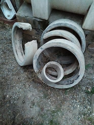 Santexnika: Beton halqa və kaman formalı elementlər dəsti
- Material: tökmə beton — 4