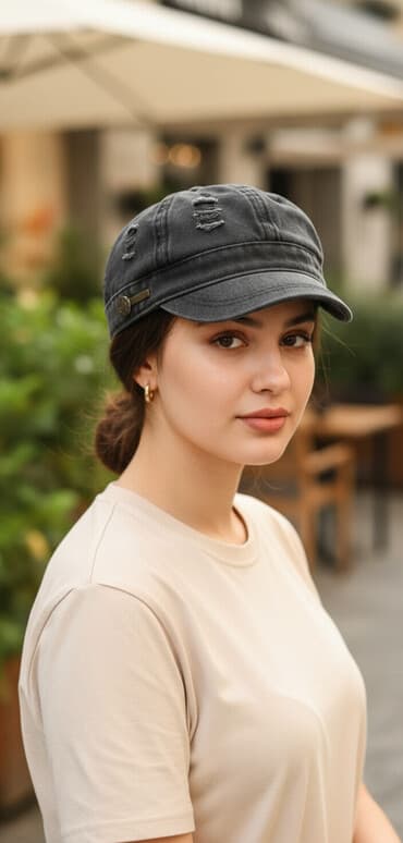 kişilər ucun dəri papaqlar və kepkalar: 8azn almışdım.taxmadı deyə satıram — 1