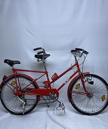 velos: Qırmızı rəngli iki nəfərlik tandem velosiped - Mövqe: iki sürücü üçün — 1