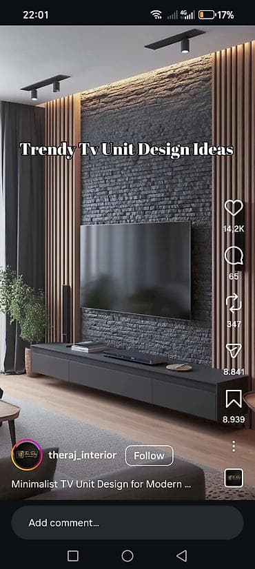 Minimalist TV unit dizaynları – müasir interyerlər üçün - Divara