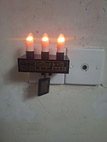 heyet ucun isiqlar: Məhsul: Elektriklə işləyən dekorativ gecə işığı (priz tipli) — 3