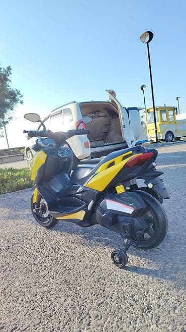 Uşaq elektrik skuter/motosiklet oyuncağı - Dizayn: Sarı-qara “sport” — 1