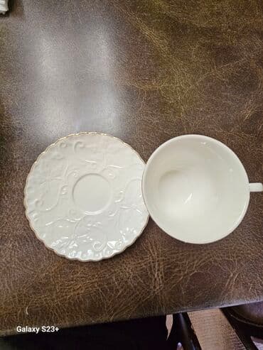 iran qab sampunu: Çay dəsti, rəng - Bej, Farfor, 6 nəfərlik, Türkiyə — 4