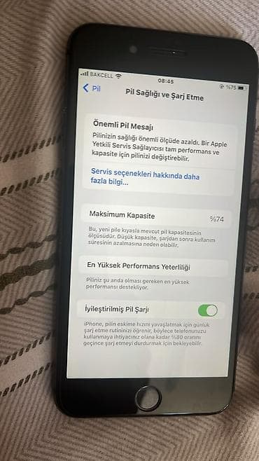 2.el apple telefon: IPhone 8 Plus, 64 GB, Qara, Barmaq izi — 4