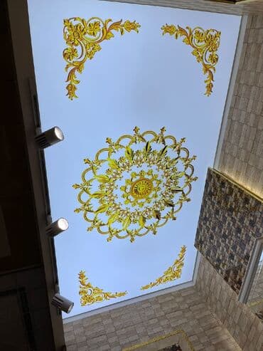 регулировка пластиковых окон: 💎Dartma Tavan💎 ⚪⬜Sadə Ag Tavan 1kvm - 30Azn 💠🔶️Şekilli Dekor Tavan — 3