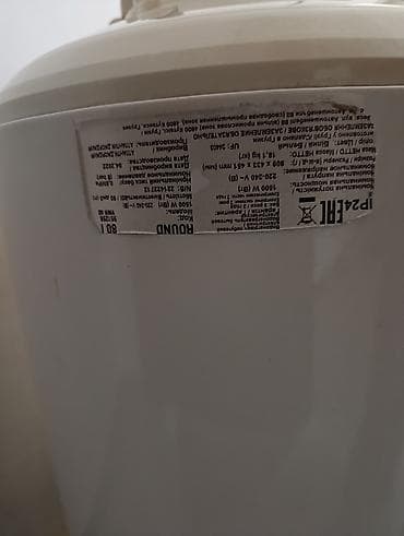 hamam kabinaları: Elektrik su qızdırıcısı – Round 80 L - Həcm: 80 litr (etiketdə “Round — 2