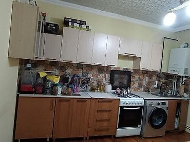 2ci el perde: Türkiyə istehsalı mətbəxt mebeli satilir,ölçüsü 4,5m,qapılar — 1
