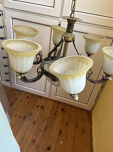asma tavan: Çılçıraq, 5 lampa, Metal — 2