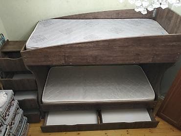 Oğlan və qız üçün, Çarpayı, Matrassız, Siyirməli, Laminat