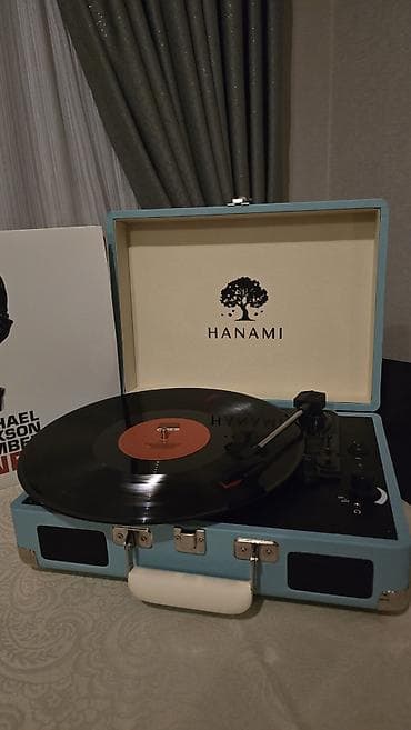 HANAMI portativ vinil pleyer (çuval tipli, mavi) Xüsusiyyətlər: -