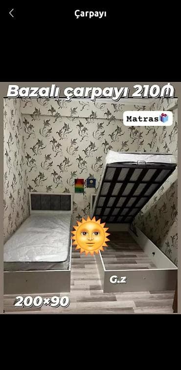Yeni, Təknəfərlik çarpayı, Bazalı, Matras ilə