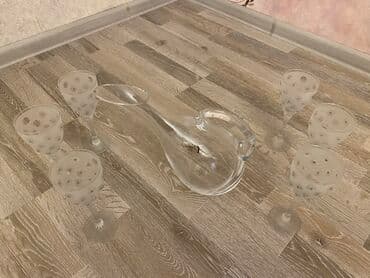 çaxır boçkası: Qədəhlər, rəng - Ağ, Şüşə, 6 ədədli dəst, Türkiyə — 3